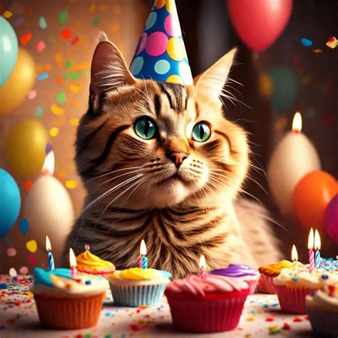 happy birthday cat pics